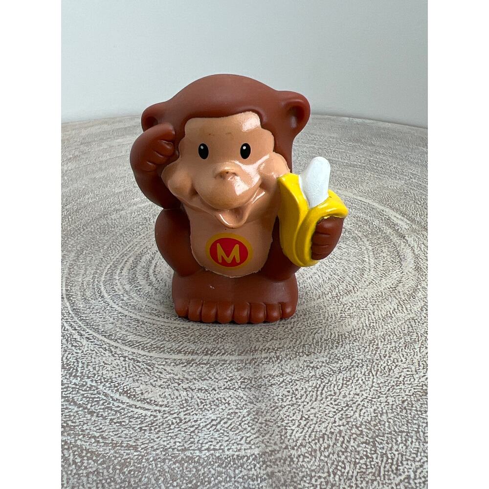 Fisher-Price Little People (M) Monkey, Alphabet Replacement 2004 Zoo